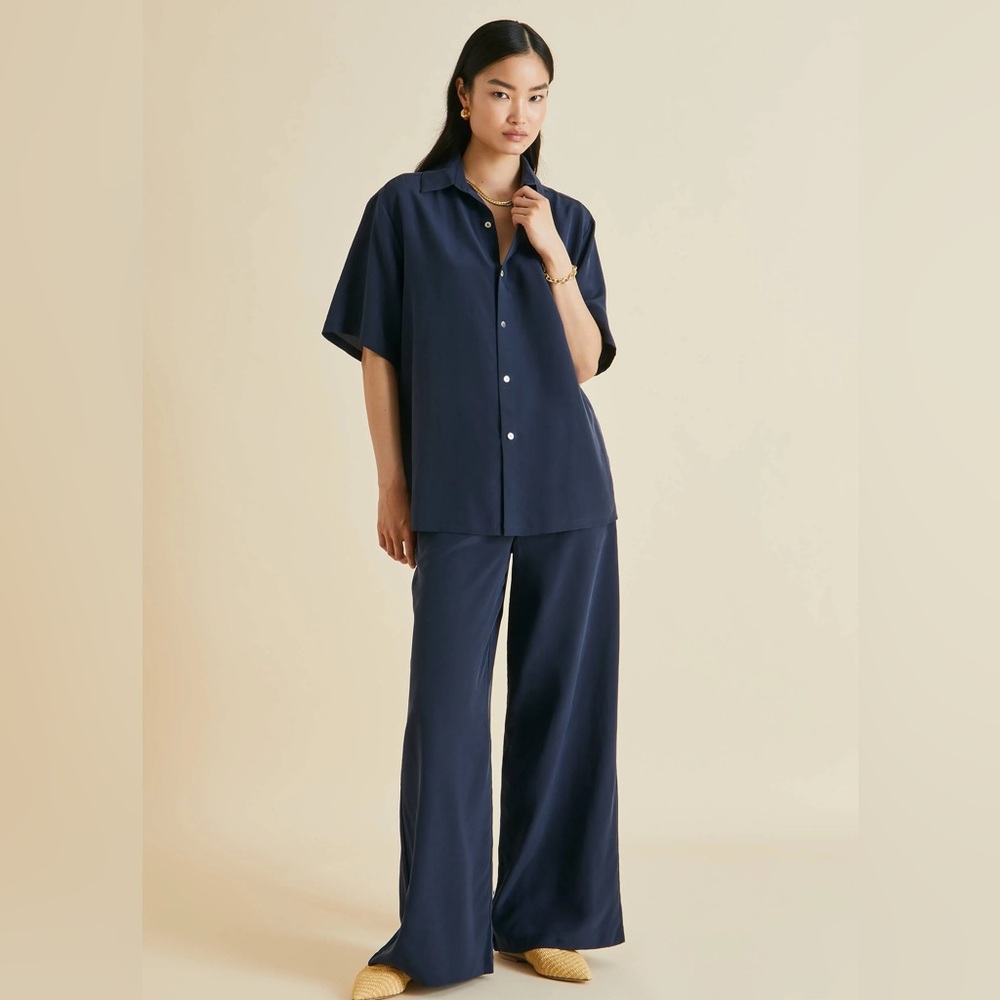 OLIVIA VON HALLE Alabama Silk de chine Pajama Set